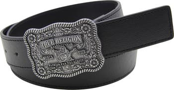 True Religion Delano Plaque Buckle Belt | Nordstromrack