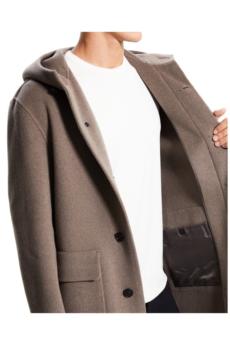 Thompson Luxe New Divide Wool Blend Coat, Alternate, color, FOSSIL