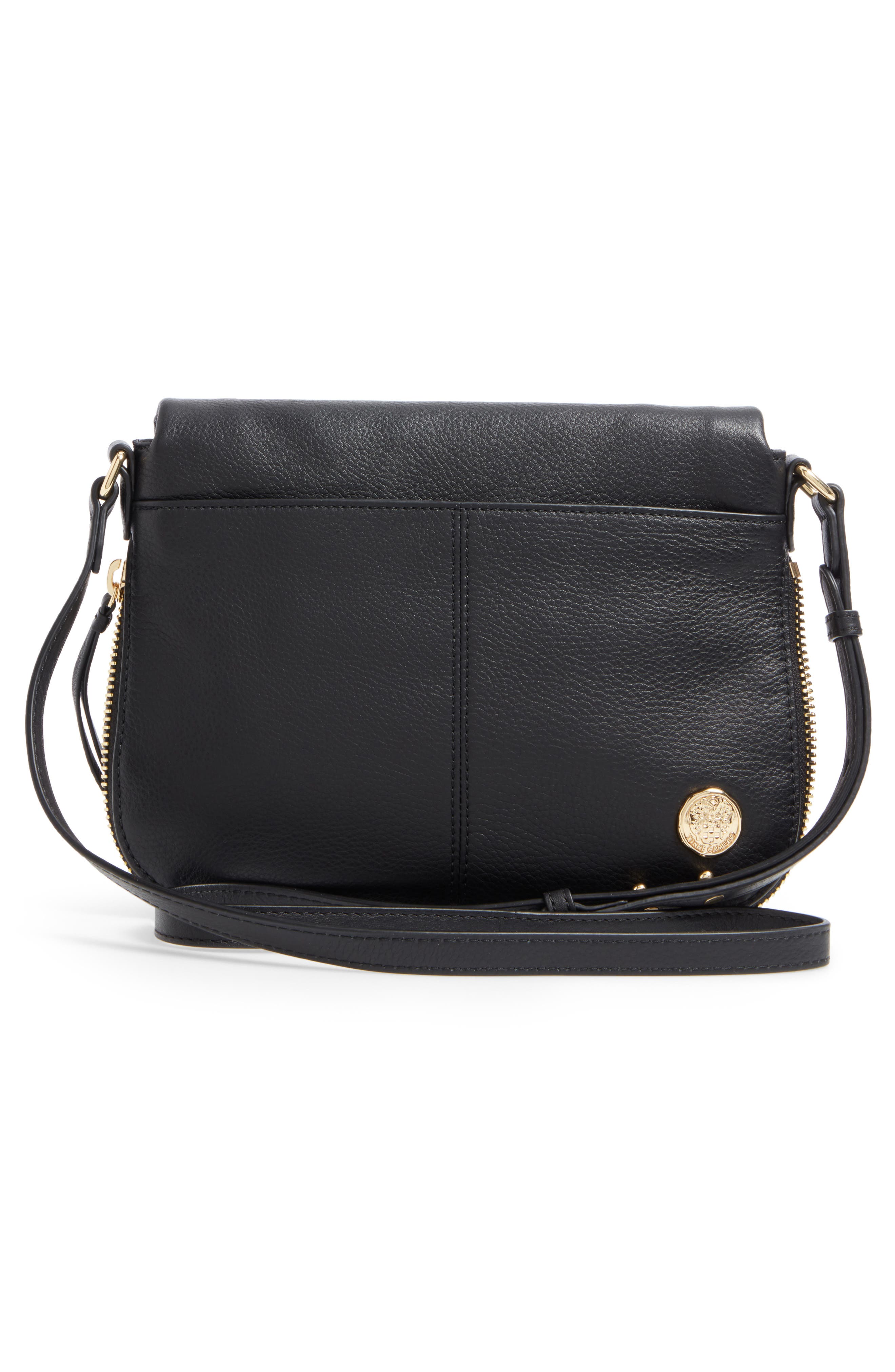 Dafni Leather Crossbody (Nordstrom Exclusive), Alternate, color, BLACK