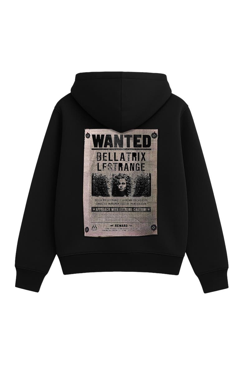 Harry Potter x Blvck 'Bellatrix Wanted' Hoodie, Alternate, color, Black