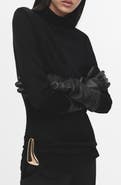 MANGO Turtleneck Tunic with Brooch
