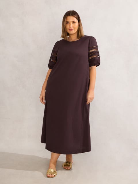 Puff Sleeve Midaxi Dress