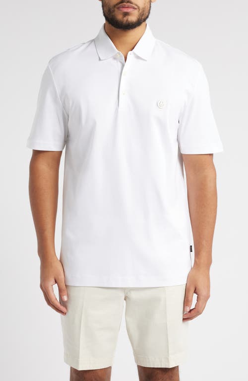 Shop Hugo Boss Boss C-parris Polo In White