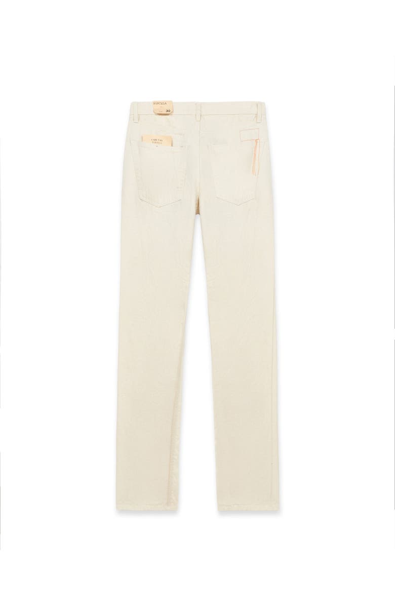 Fortela John D Slim Fit Five Pocket Jeans, Alternate, color, Ecru