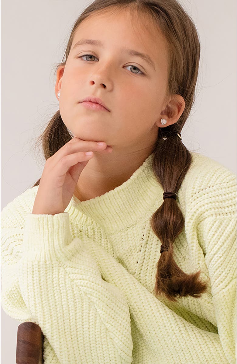 In Season Jewelry Opal Cubic Zirconia Heart Earrings, Alternate, color, Opal