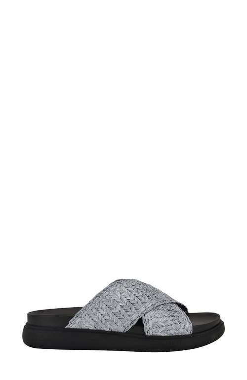 Calvin Klein Pacen Slide Sandal In Medium Blue