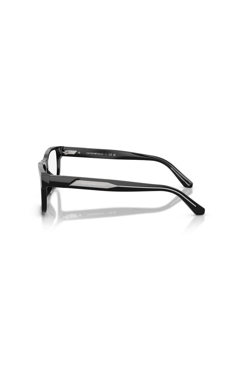 56mm Rectangle optical glasses, Alternate, color, Black
