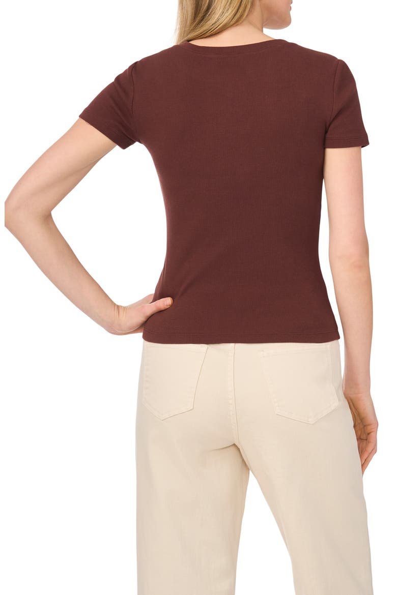 Rib Henley T-Shirt, Alternate, color, CAPPUCCINO