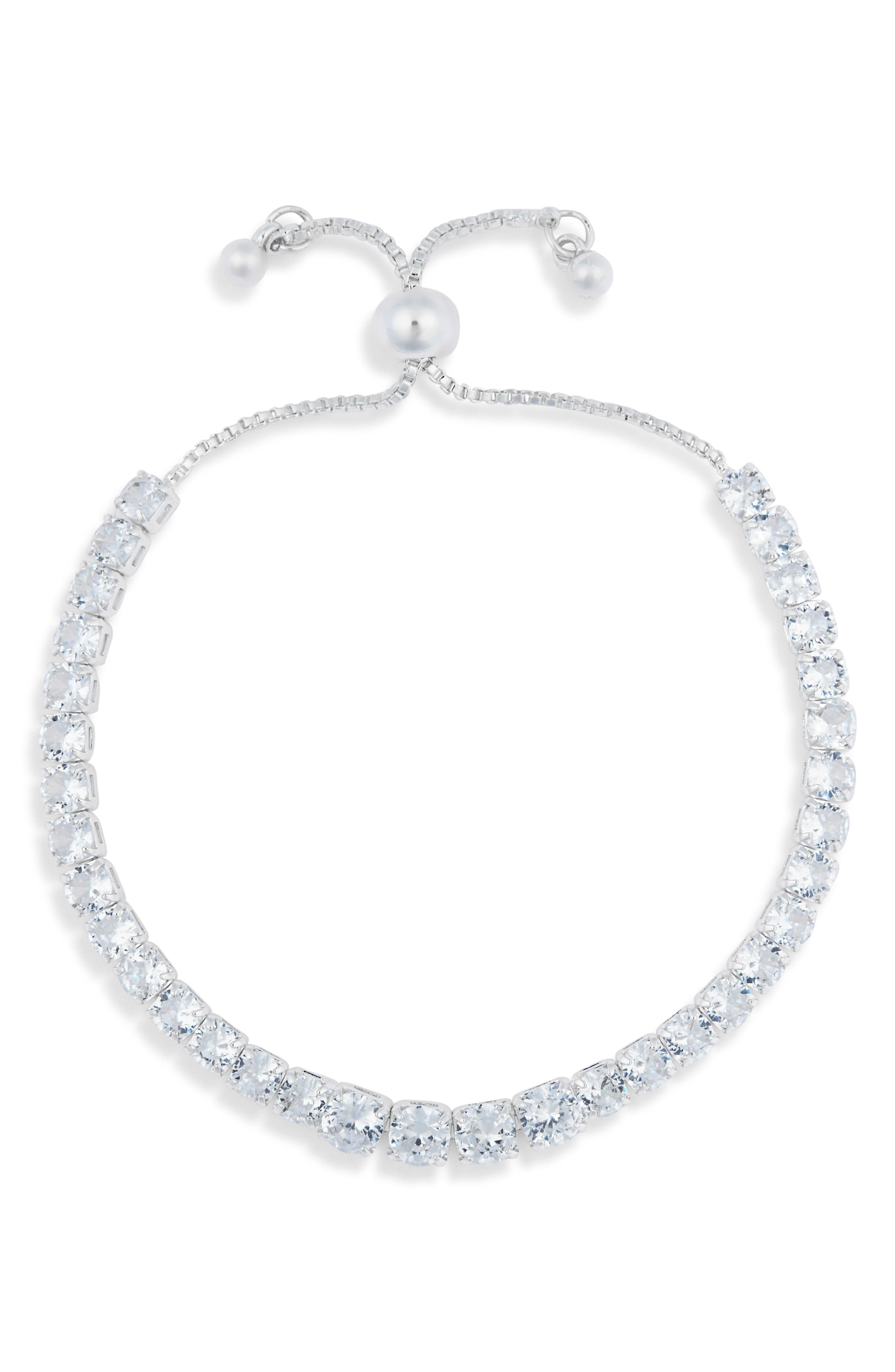 NORDSTROM RACK Cubic Zirconia Tennis Bracelet