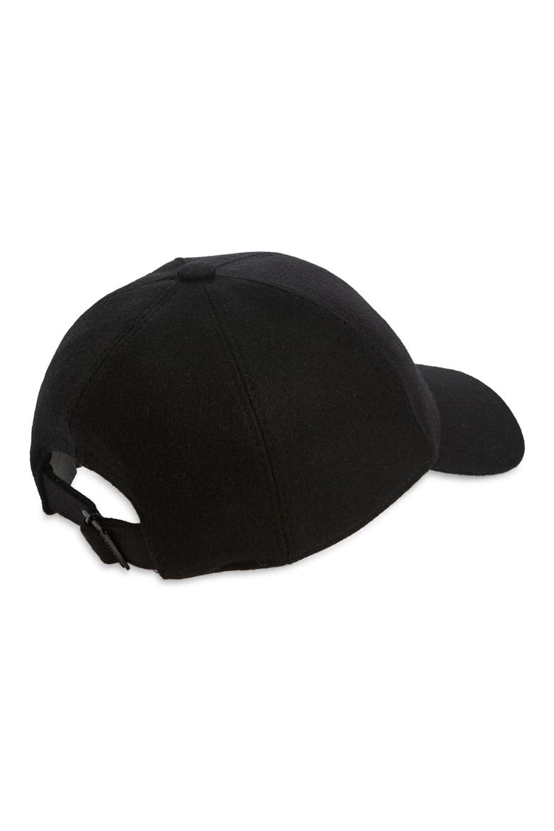 Wool Blend Baseball Cap, Alternate, color, BLACK