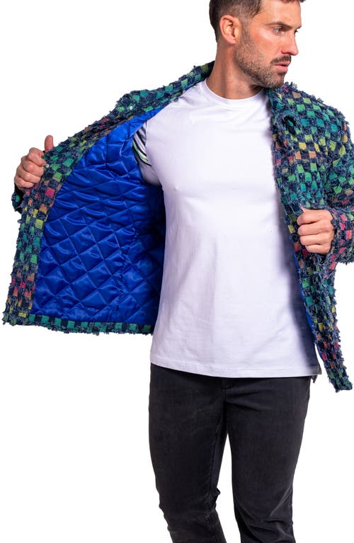 Maceoo Ascension 0015 Lined Denim Jacket In Green