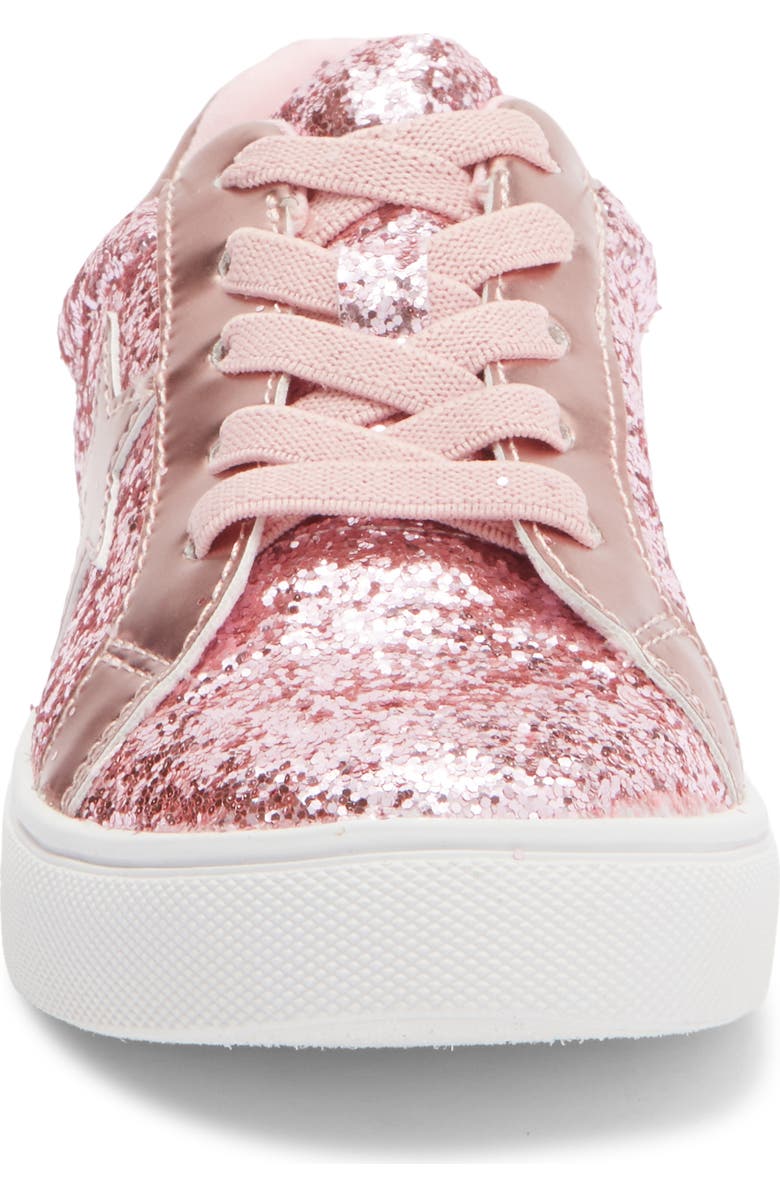 Harper Canyon Kids' Jenny Star Sneaker, Alternate, color, Pink Glitter