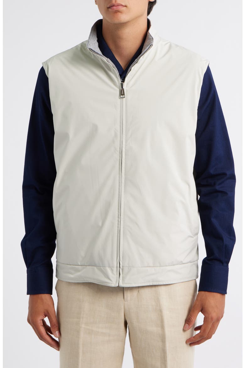Reversible Insulated Resort Vest, Alternate, color, ECRU