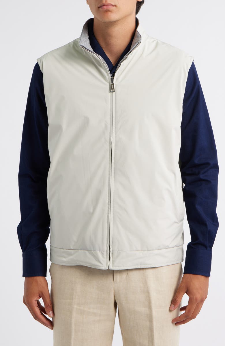 Aurélien Reversible Insulated Resort Vest, Alternate, color, Ecru
