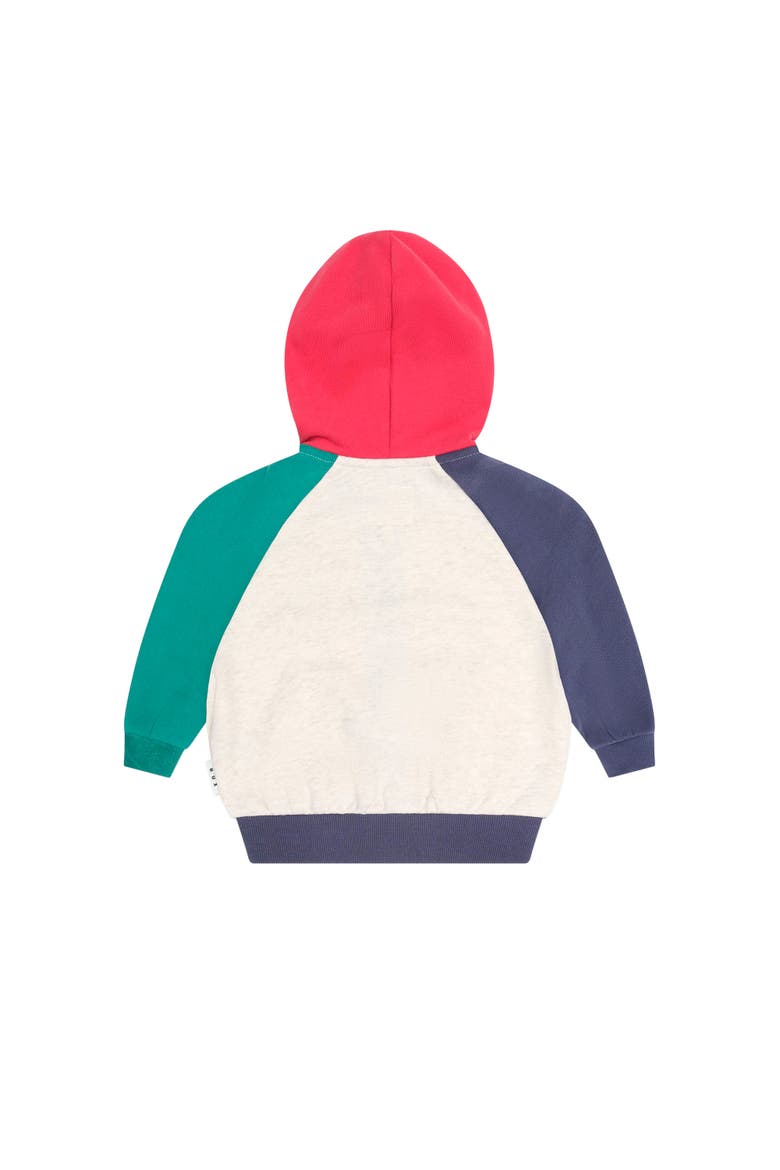 Colour Block Raglan Hoodie, Alternate, color, Multi
