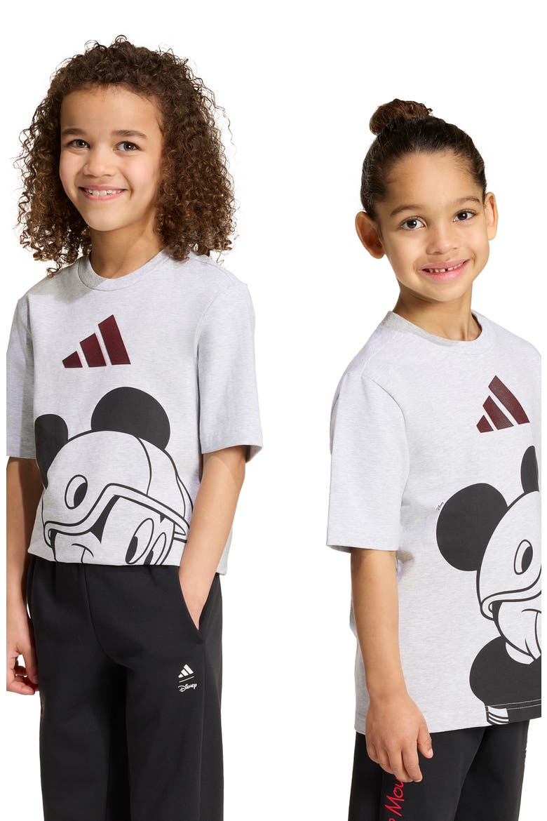 x Disney Kids' Mickey Mouse Graphic T-Shirt, Alternate, color, LIGHT GREY HEATHER/ OFF WHITE