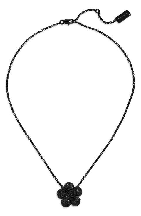 Daisy Pavé Pendant Necklace