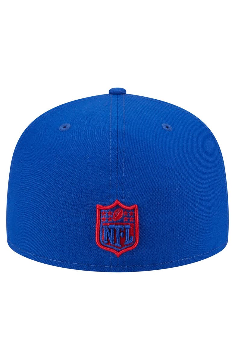 New Era Men's New Era Royal New York Giants Oversized 59FIFTY Fitted Hat, Alternate, color, Royal