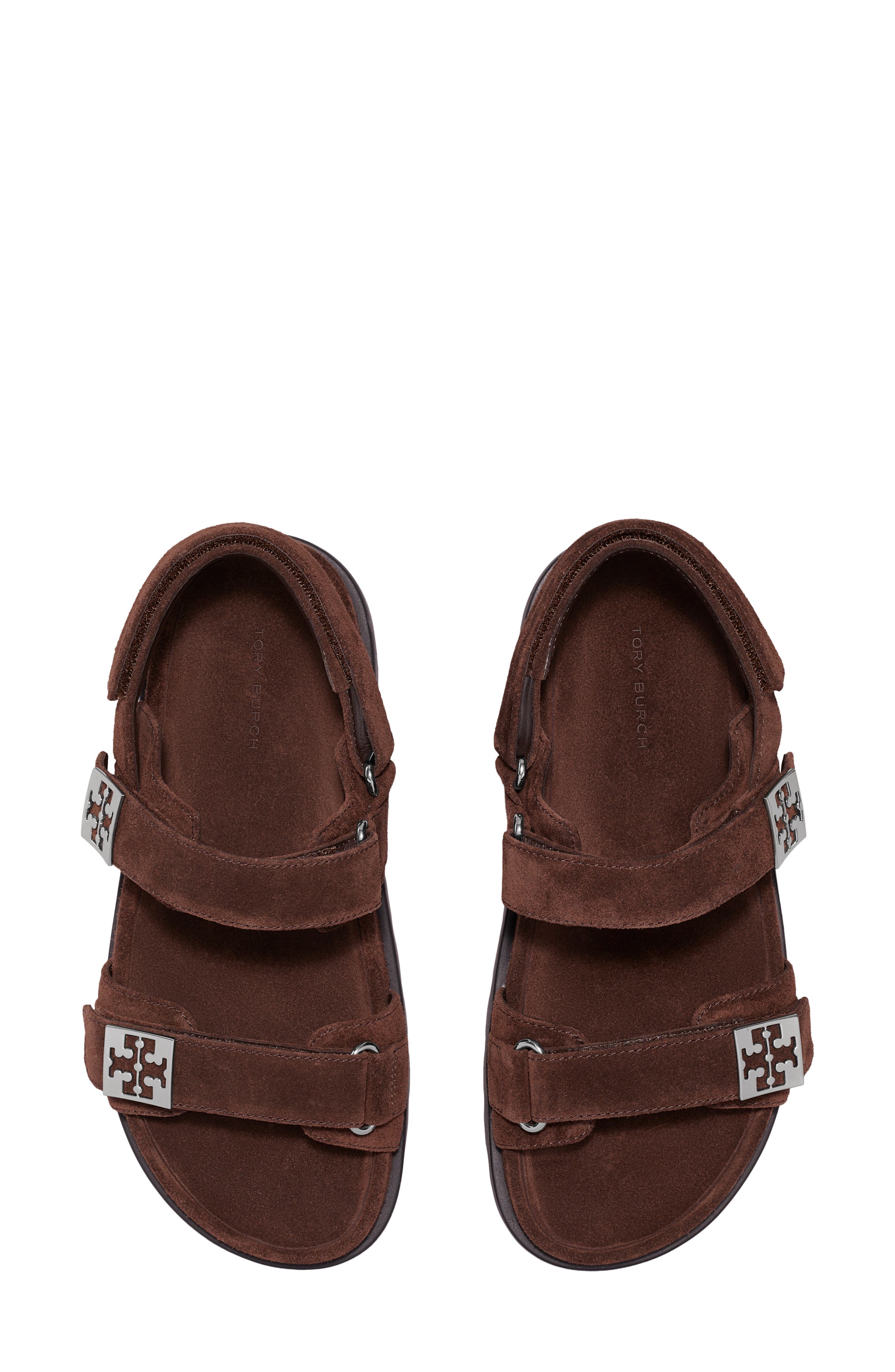 Tory Burch Mellow Sport Sandal, Alternate, color, Dark Cocoa / Perfect Black