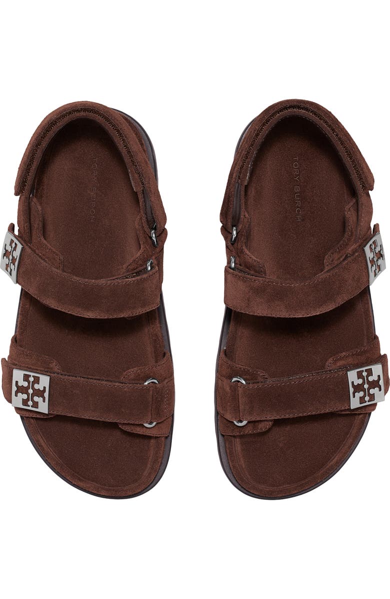 Tory Burch Mellow Sport Sandal, Alternate, color, Dark Cocoa / Perfect Black