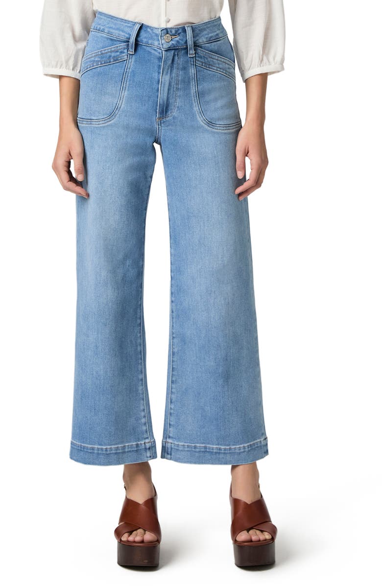 PAIGE Anessa High Waist Ankle Wide Leg Jeans, Main, color, 