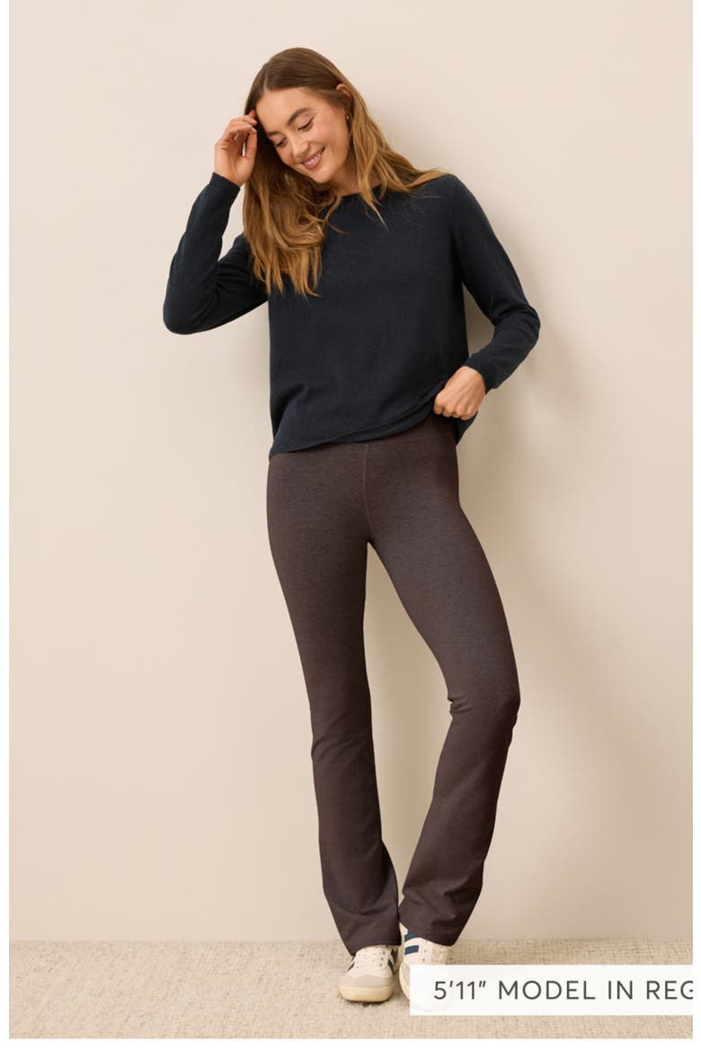 On the Go-To Bootcut Legging, Alternate, color, Chocolate Heather