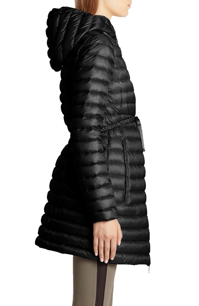 Moncler Barbel Fit & Flare Hooded Down Parka, Alternate, color, 