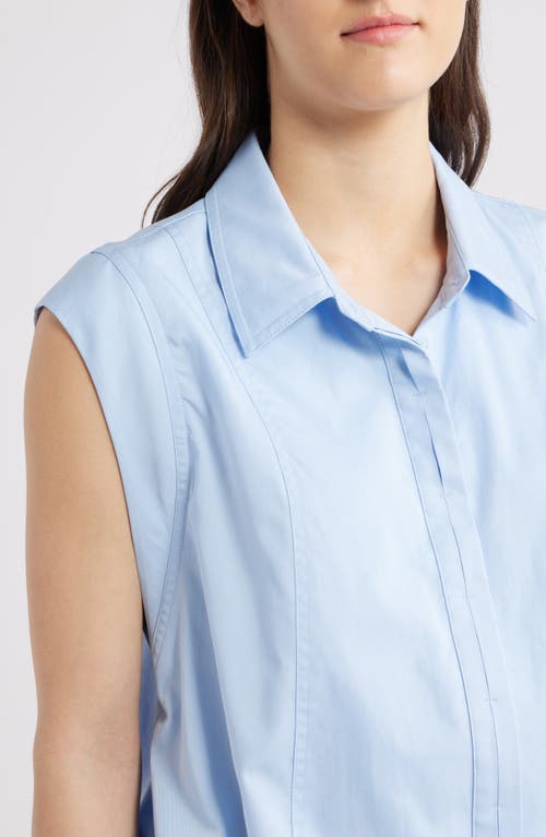 Wit & Wisdom Cap Sleeve Button-up Shirt