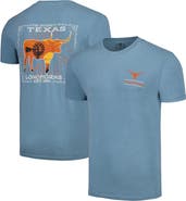 IMAGE ONE Men's Light Blue Texas Longhorns State Scenery Comfort Colors T-Shirt