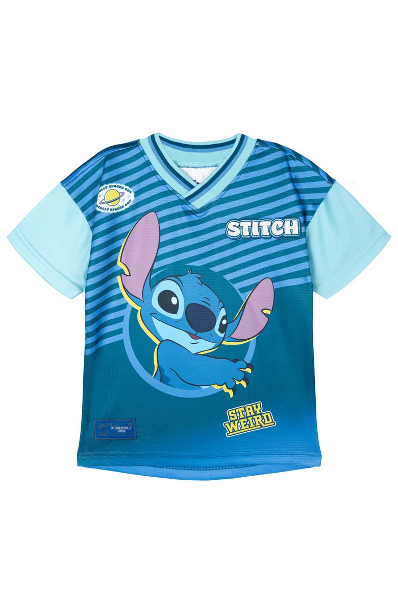 Disney Lilo & Stitch Athletic T-Shirt, Alternate, color, Stitch Blue Gradient