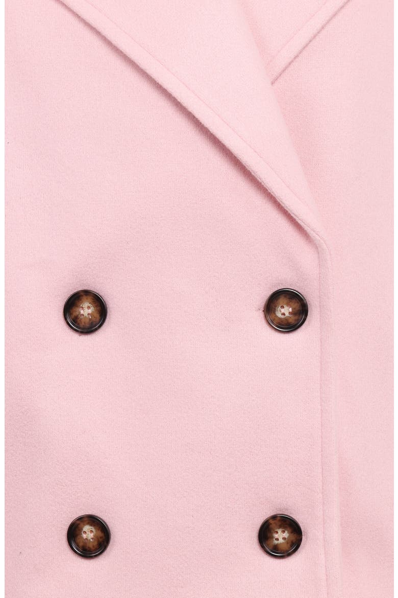 Lindy Cropped Coat, Alternate, color, BABY PINK
