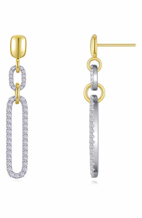 Lafonn Simulated Diamond Chain Drop Earrings
