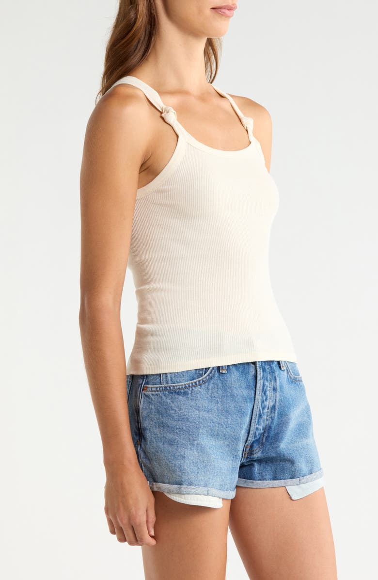 Re/Done Knotted Rib Tank, Alternate, color, Vintagewhite