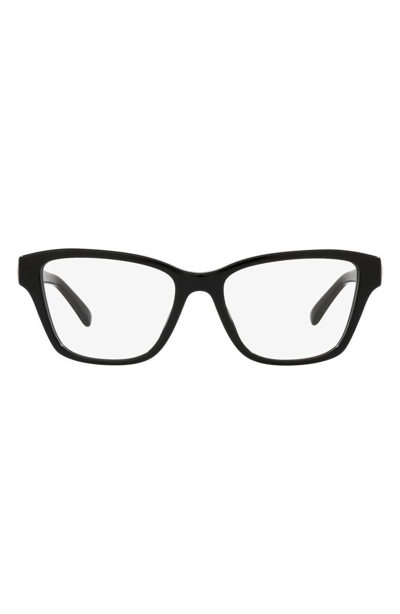 Tory Burch 53mm Rectangular Optical Glasses, Main, color,