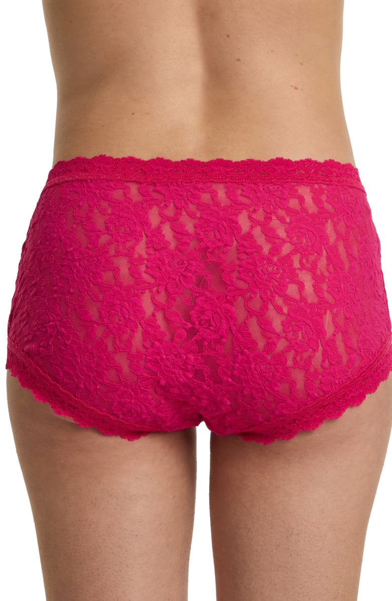 Hanky Panky Signature Lace High Waist Boyshorts, Alternate, color, Sealed With A Kiss