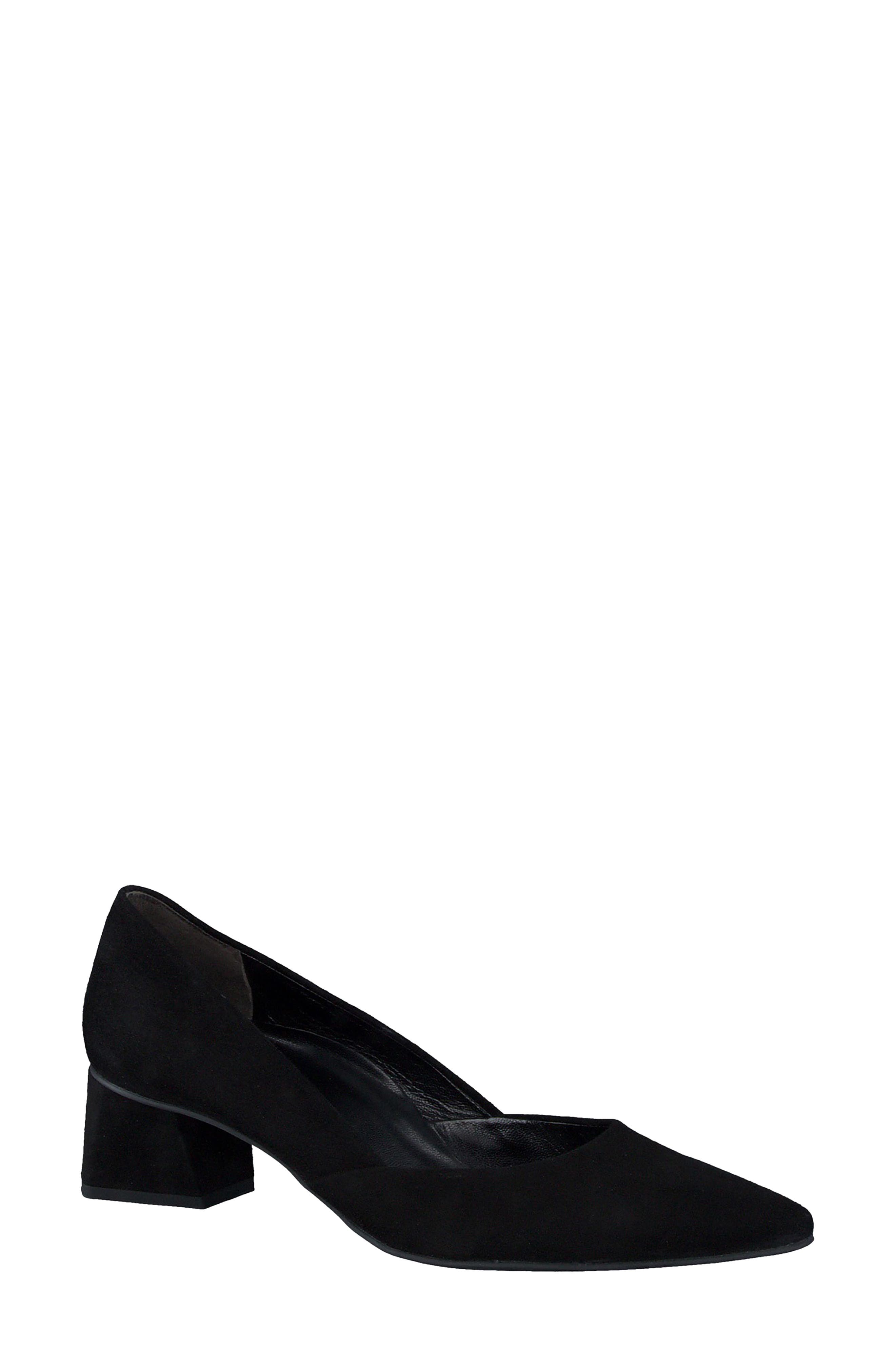 Witt Pointed Toe Pump, Main, color, BLACK SUEDE