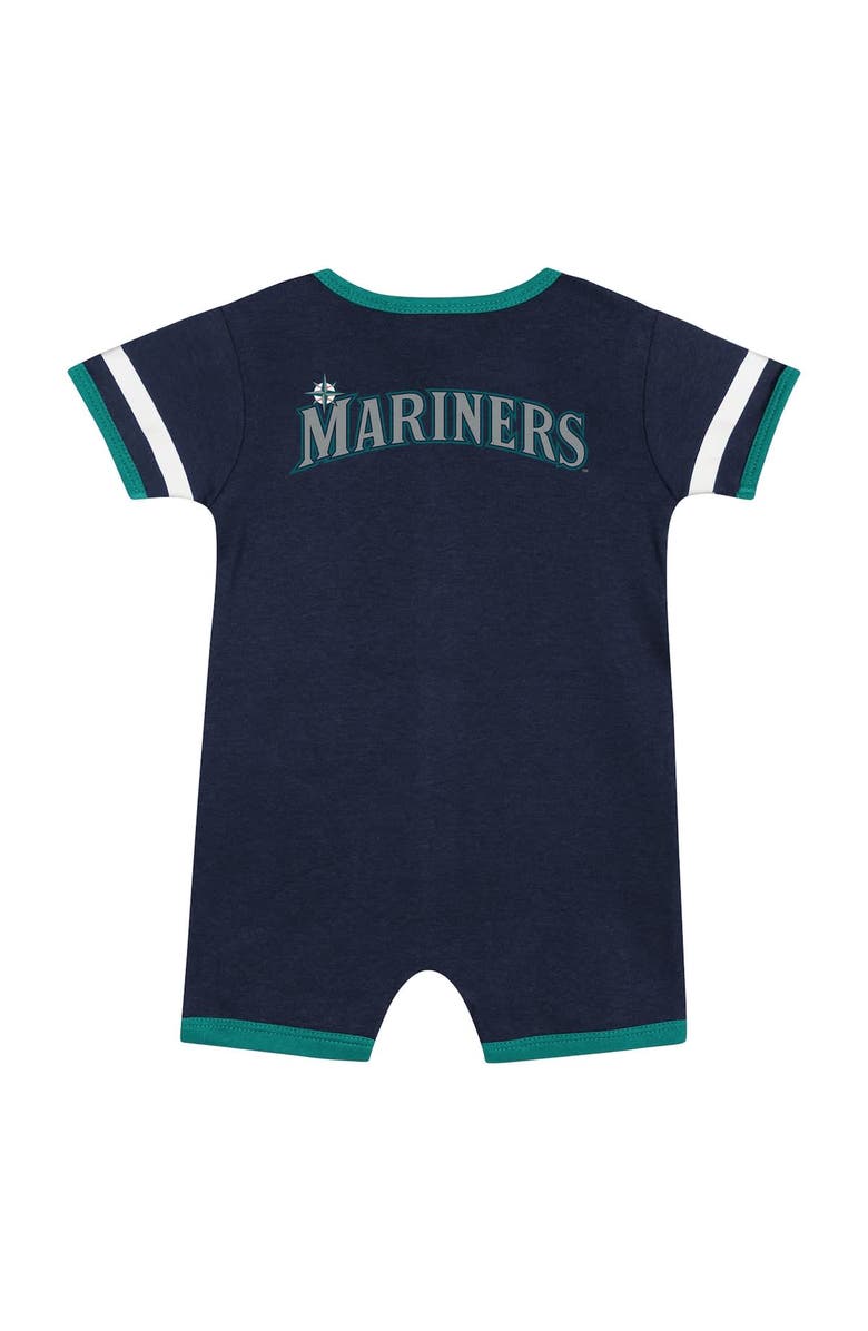 Outerstuff Newborn Navy Seattle Mariners Double Hit Coveralls, Alternate, color,
