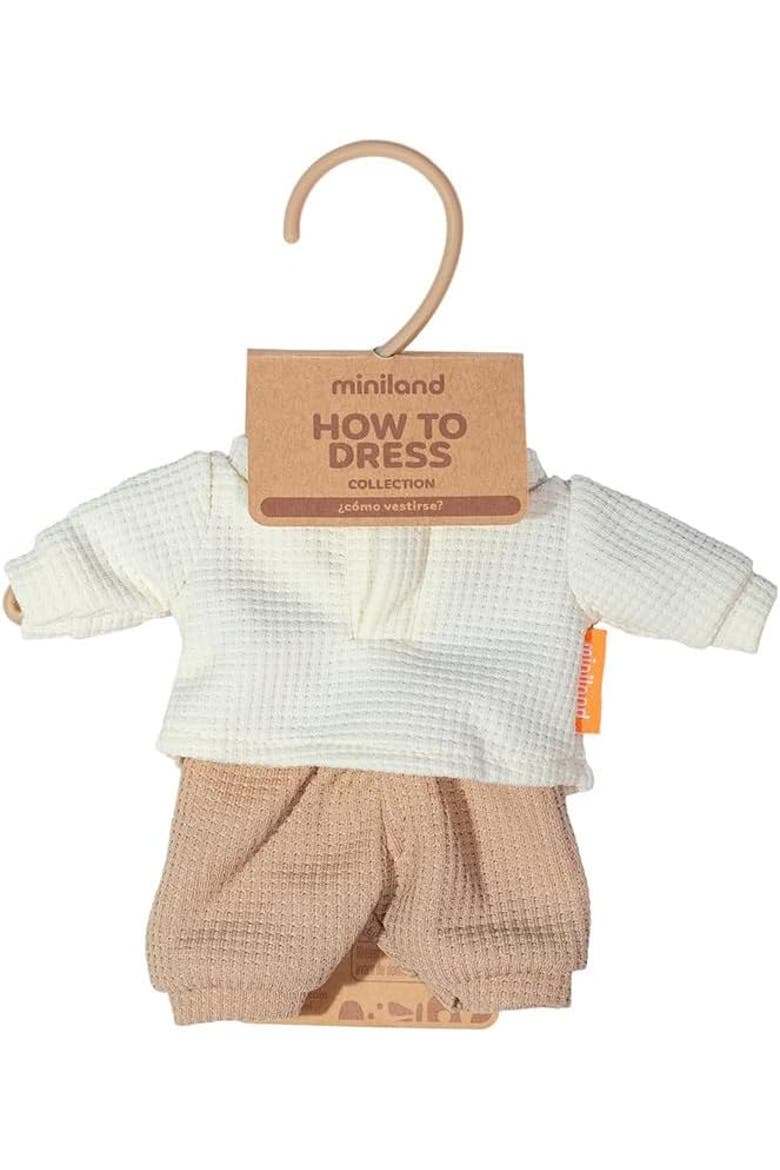 Doll Outfit for 8 1/4 inch Dolls, Alternate, color, White Multi