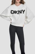 DKNY Embellished Logo Scuba Sweatshirt