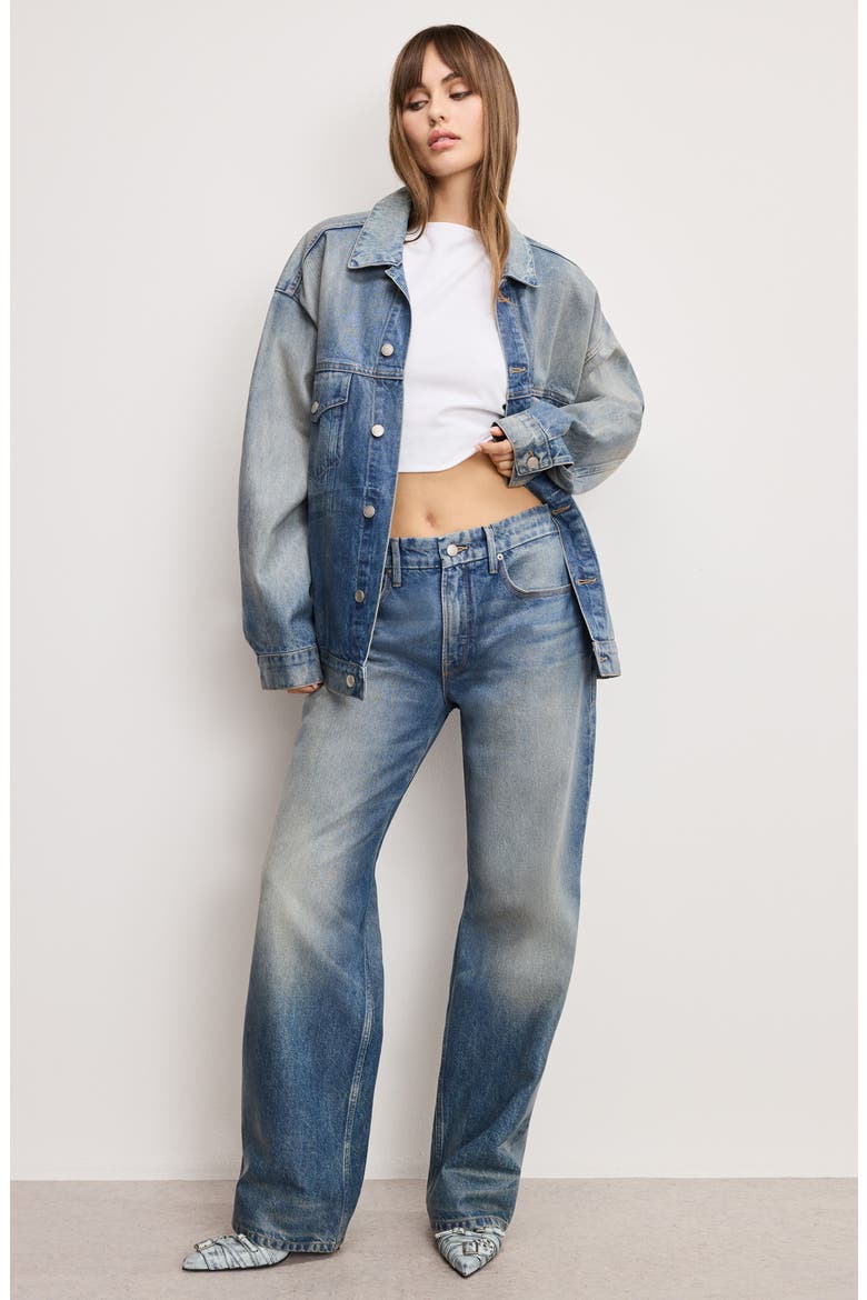 Coated Oversize Denim Jacket (Women) | Nordstromrack