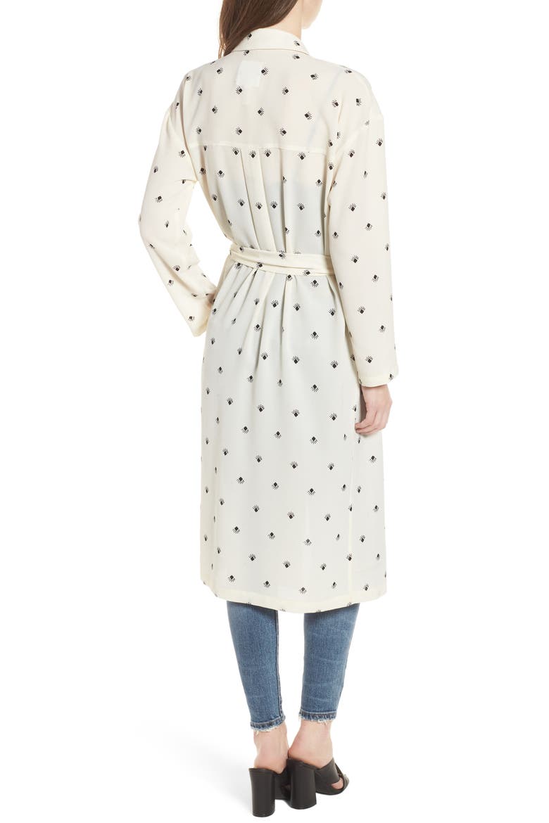 Print Duster, Alternate, color, IVORY SKETCH DIAMOND SPACED