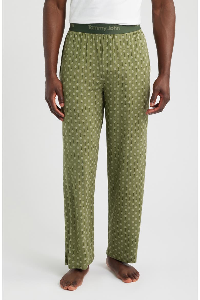 Second Skin Pajama Pants, Main, color, FOUR LEAF CLOVER GOLF CARTS
