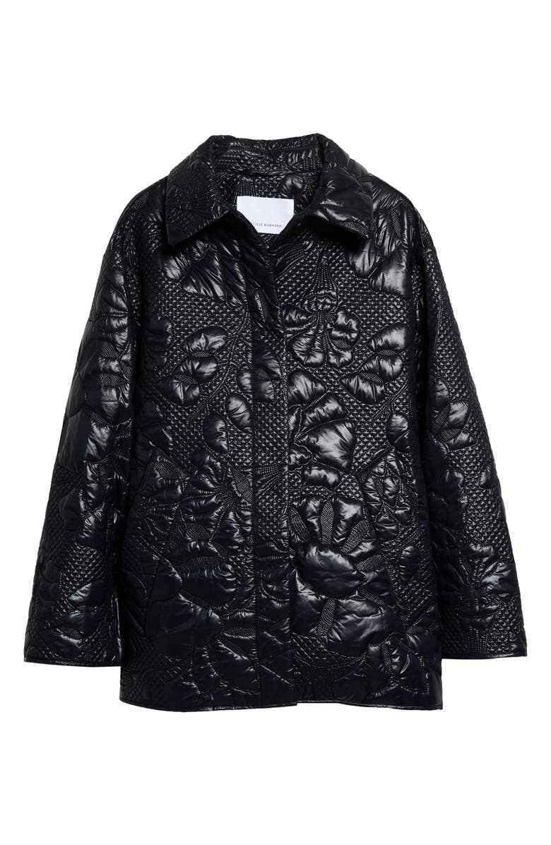 Cecilie Bahnsen Sika Cutout Back Quilted Jacket, Alternate, color, 