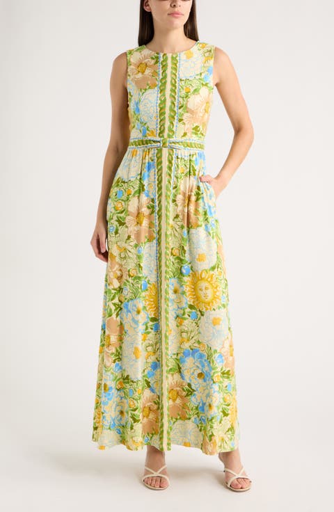 Rosaley Floral Print Maxi Dress