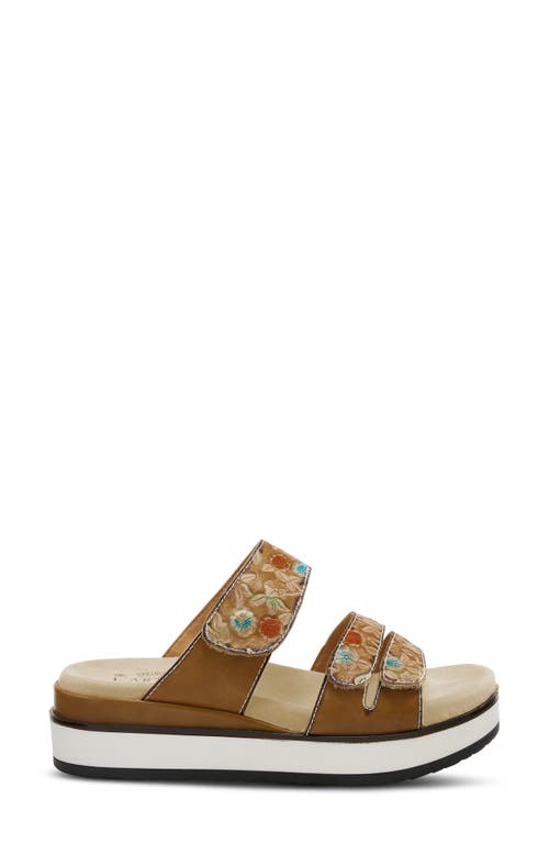 L'artiste By Spring Step Dearest Platform Slide Sandal In Multi