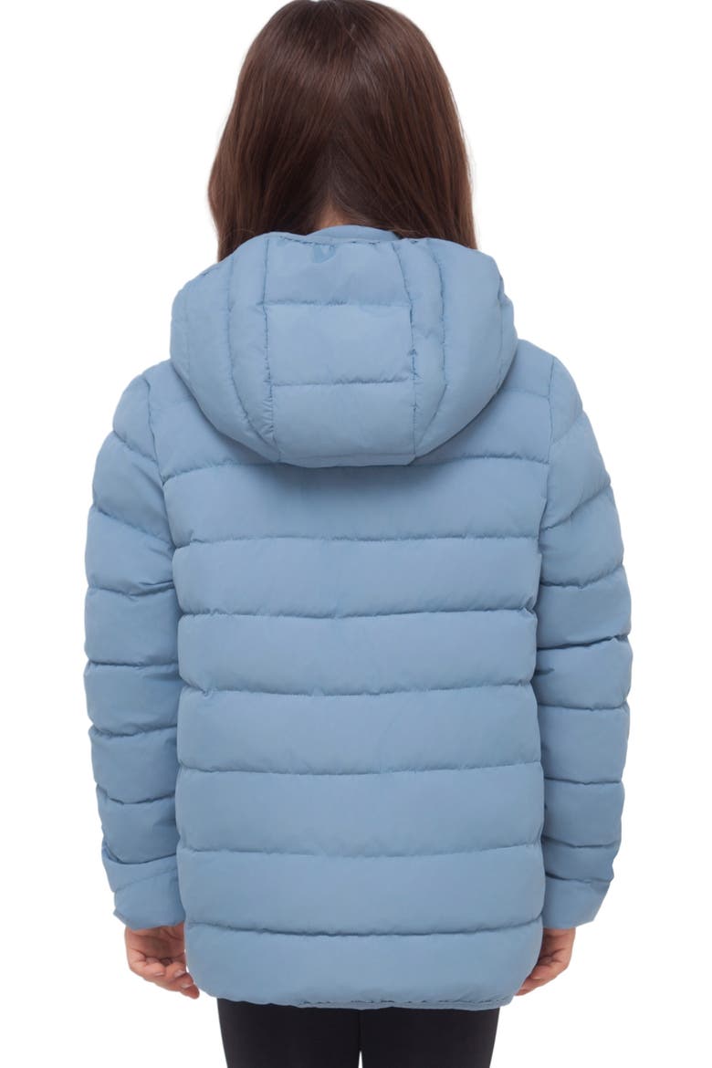 Kids' Fiona Lightweight Hooded Puffer Jacket, Alternate, color, Blue Fog