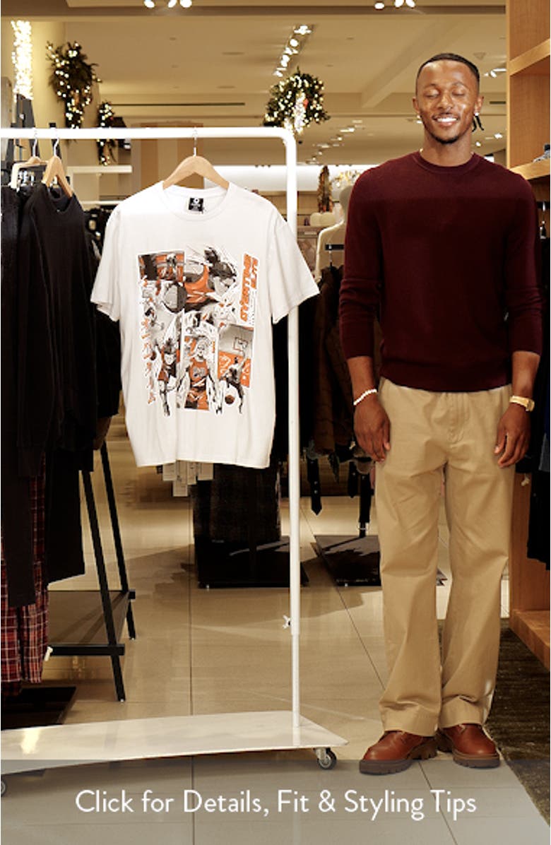 Anime Collage Cotton Graphic T-Shirt, sales video thumbnail