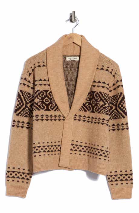 Pattern Shawl Collar Cardigan