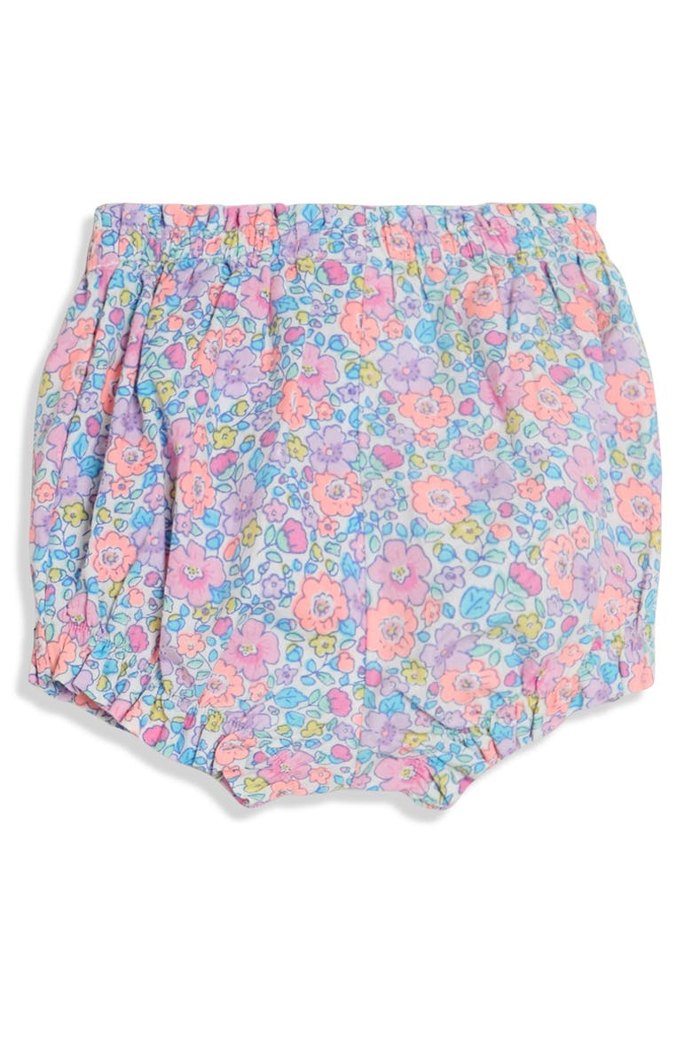 JOJO MAMAN BEBE Floral Embroidered Cotton Gauze Top & Bloomers Set, Alternate, color, Coral