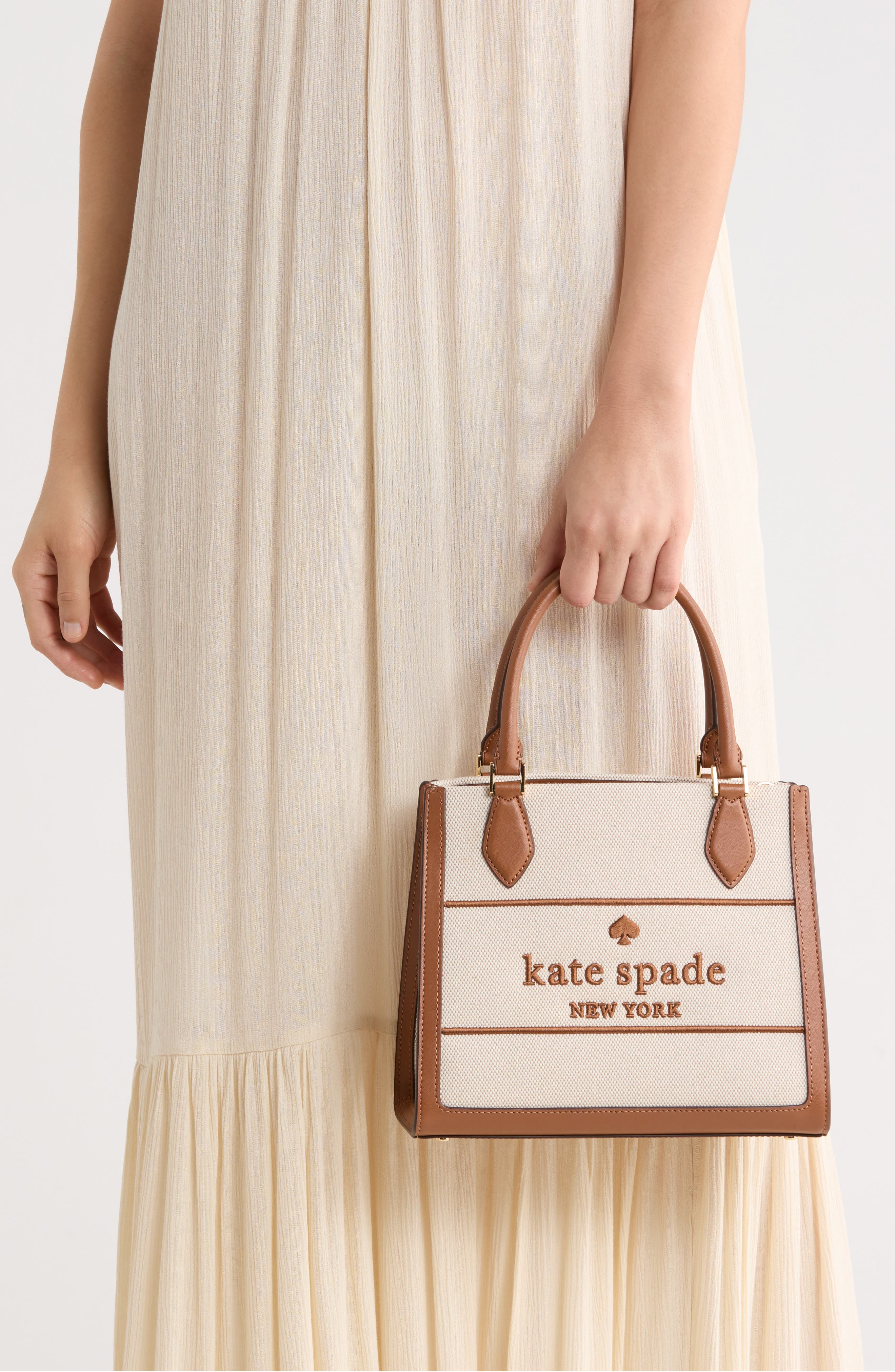 ellie small canvas tote bag, Alternate, color, WARM GINGERBREAD MULTI